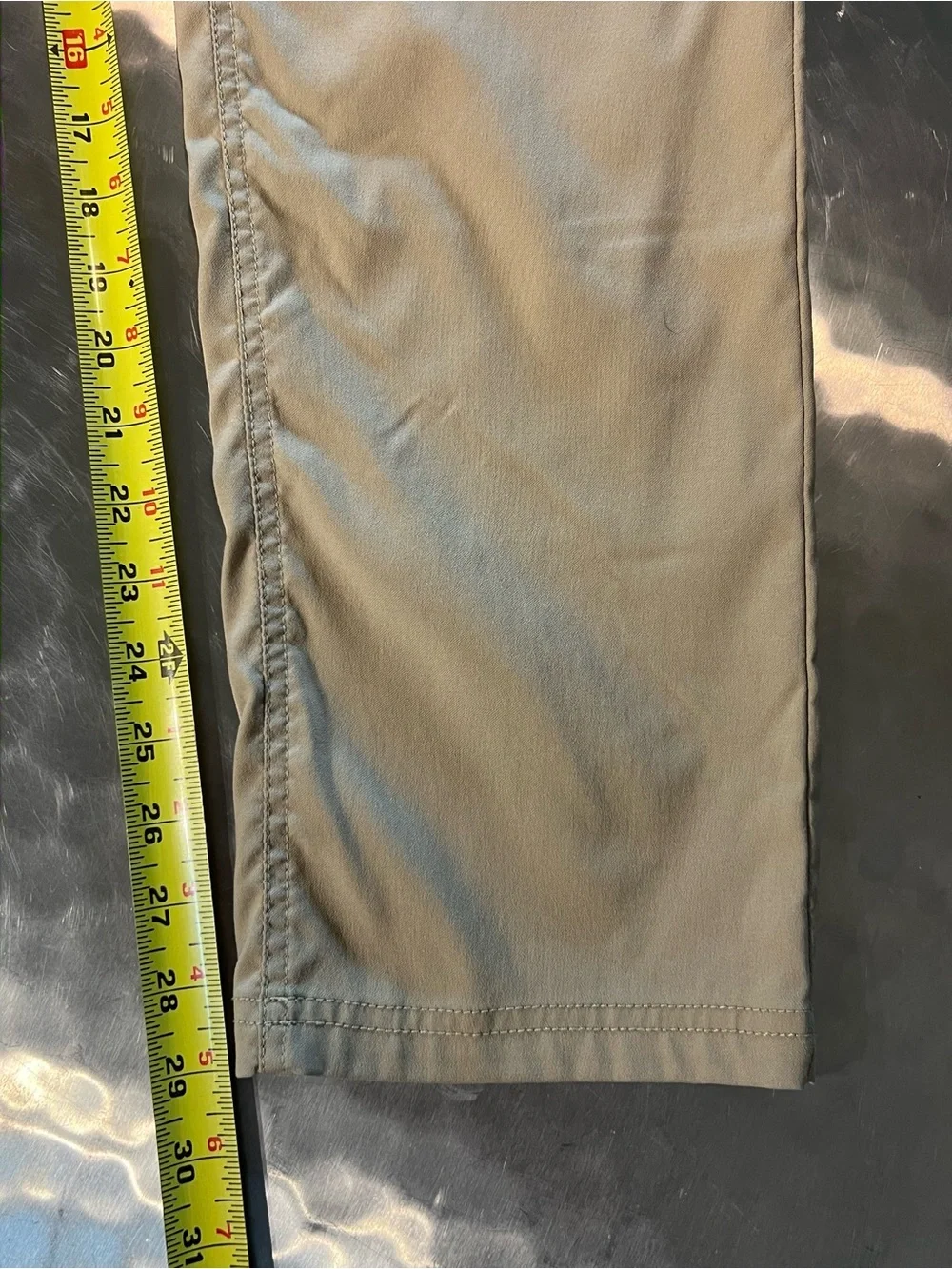prAna Men’s Brion 5-Pocket Stretch Pants – Tan / Khaki Size